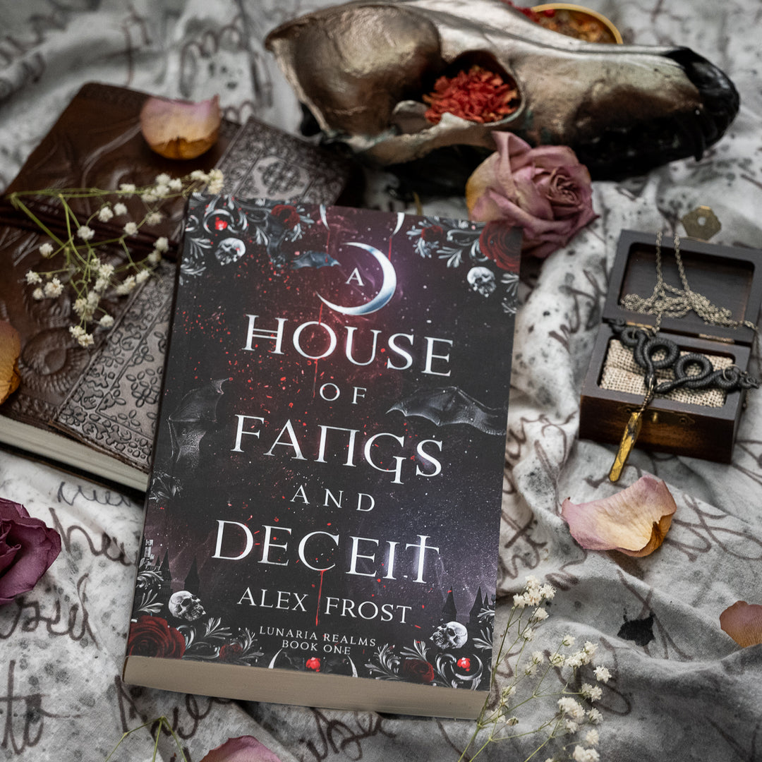 A House of Fangs and Deceit Signed Paperback Spicy Why Choose Romantasy Lunaria Realms
