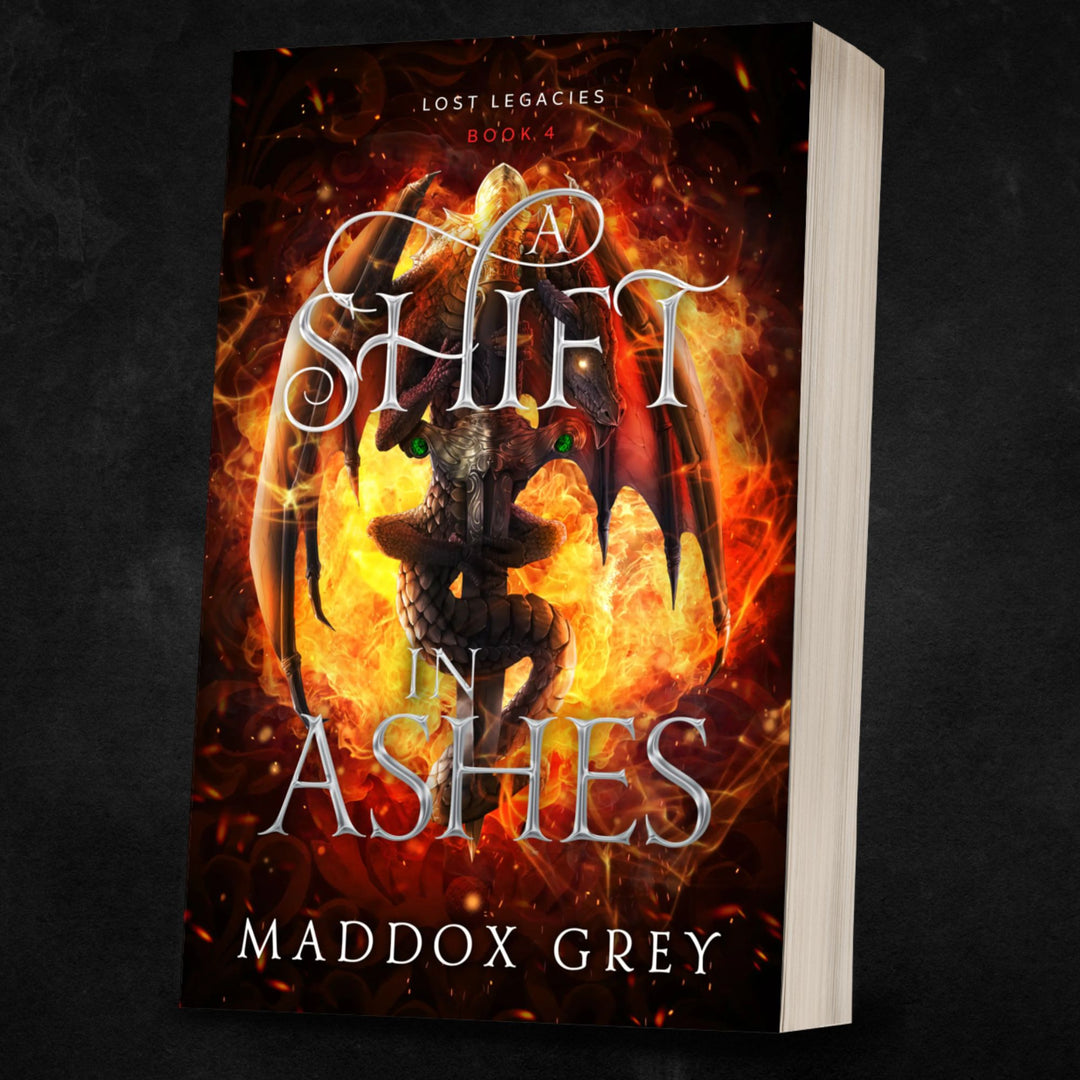 A Shift in Ashes Lost Legacies Fantasy Romance Signed Paperback by Maddox Grey