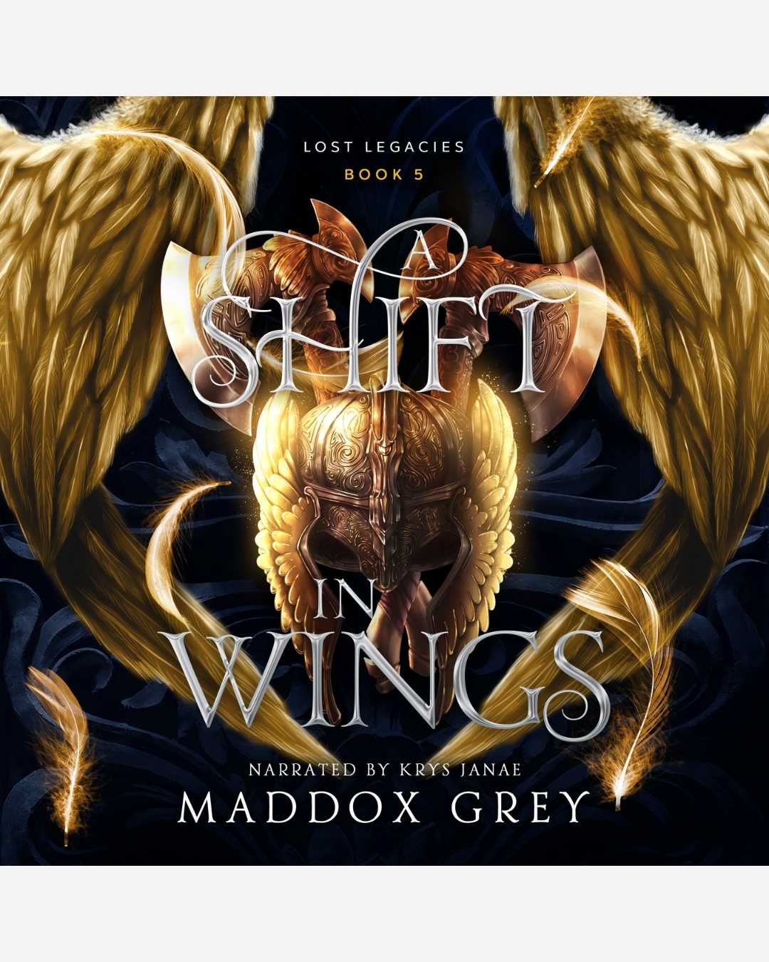 Audiobook cover of 'A Shift in Wings' from 'Lost Legacies' series by Maddox Grey