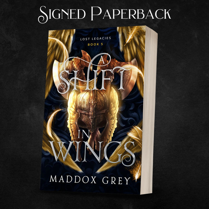 A Shift in Wings Lost Legacies Fantasy Romance Signed Paperback by Maddox Grey