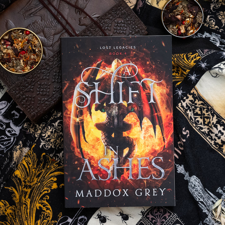 Fantasy Romance A Shift in Ashes from the Lost Legacies series by Maddox Grey