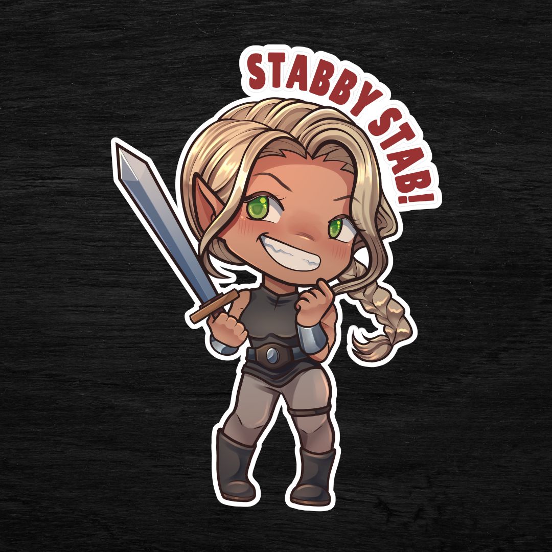 Chibi Stickers + Bookmark (Set 1) - Greymalkin Press