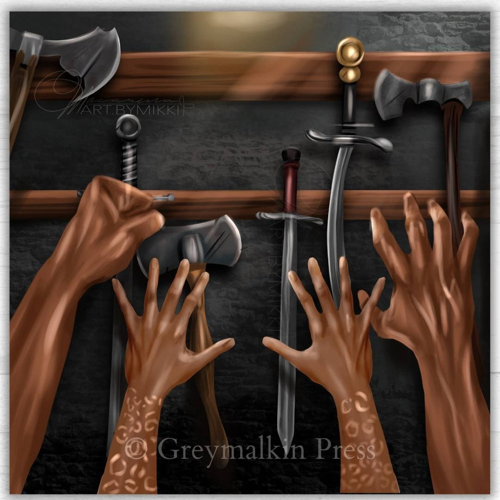 Nemain and Mikhail - Hands - Greymalkin Press